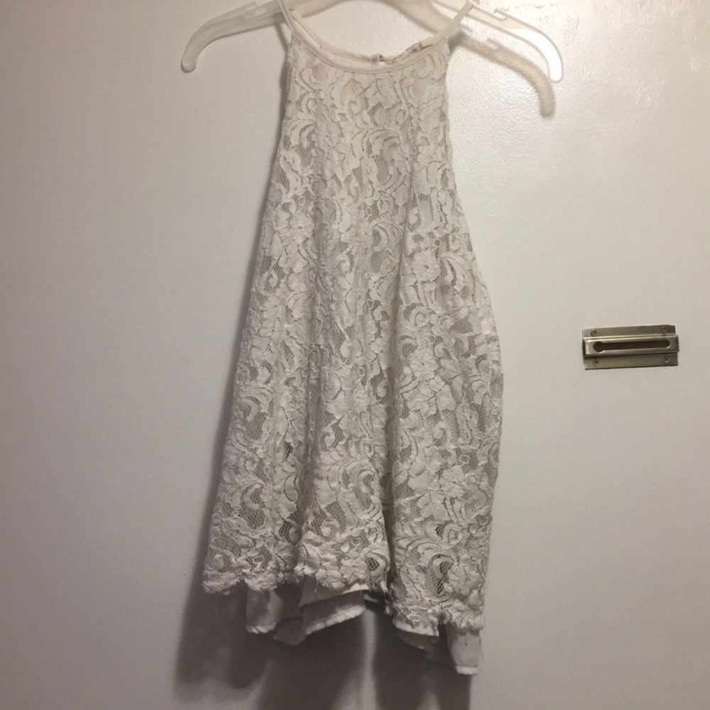 Sweet Wanderer lacy tank top Medium
